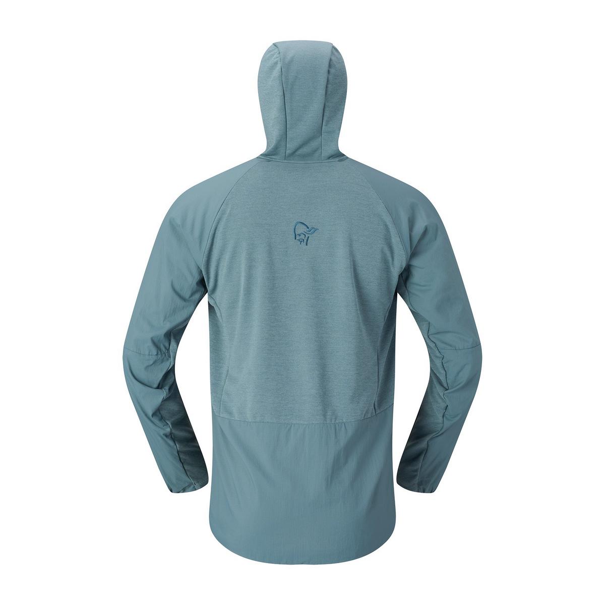 Norrona Men's MÃ¸re Octa Zip Hooded Fleece - Blue