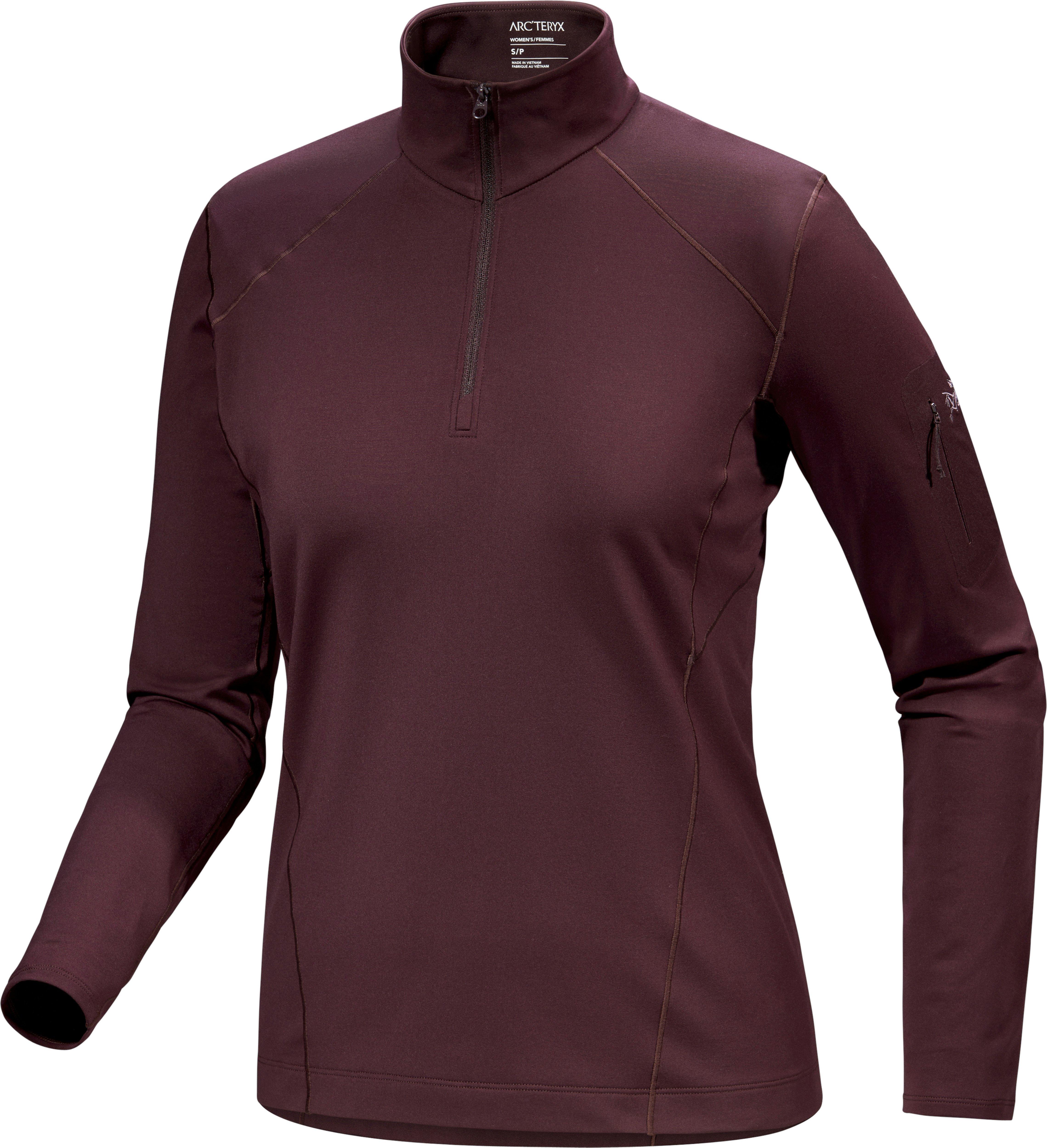 Arc'teryx Women's Rho Zip Neck Base Layer Top - Phantasm | Tiso