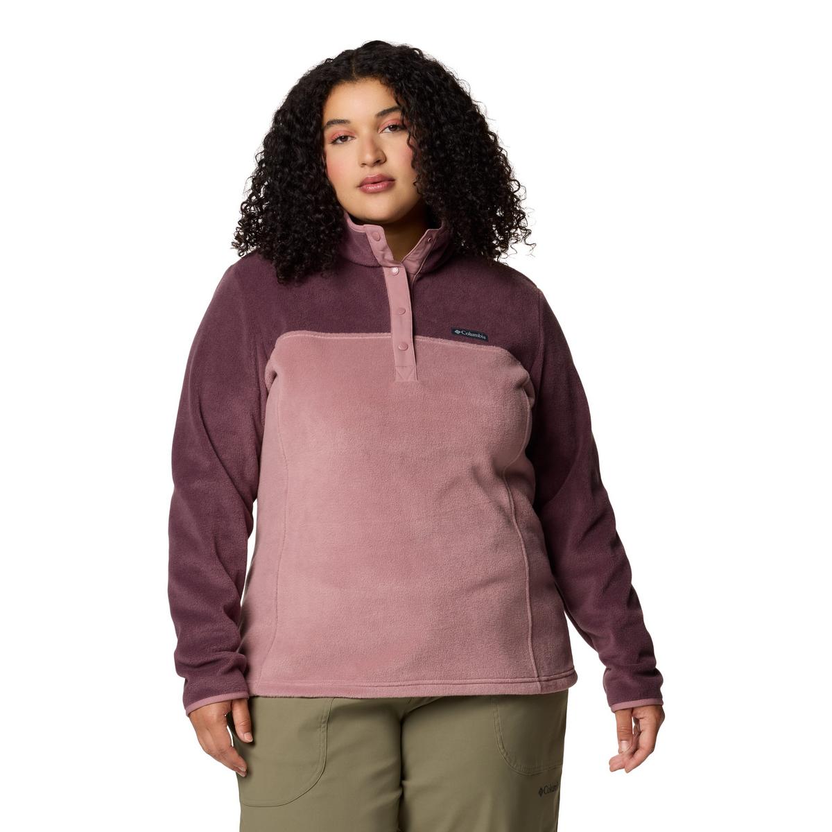 Columbia Women's Benton Springs 1/2 Snap Pullover - Purple