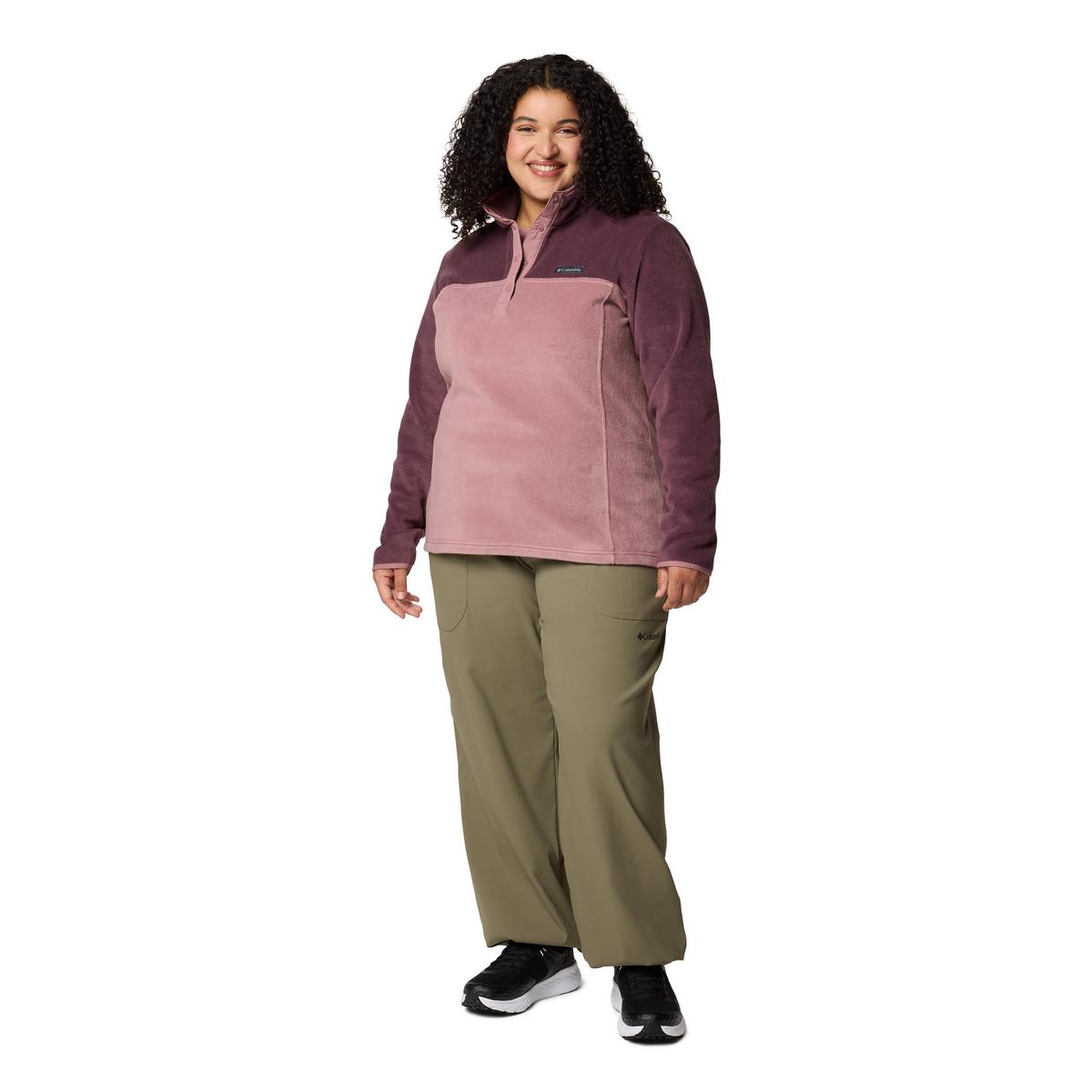 Columbia Women's Benton Springs 1/2 Snap Pullover - Purple