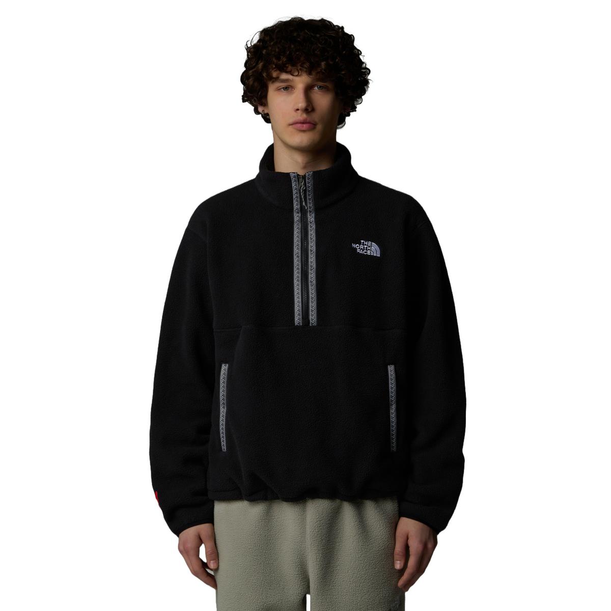 The North Face Men s Fleeski 1 4 Zip Pullover Fleece Black Tiso