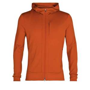 Men's Merino Quantum III Long Sleeve Zip Hoodie - Orange