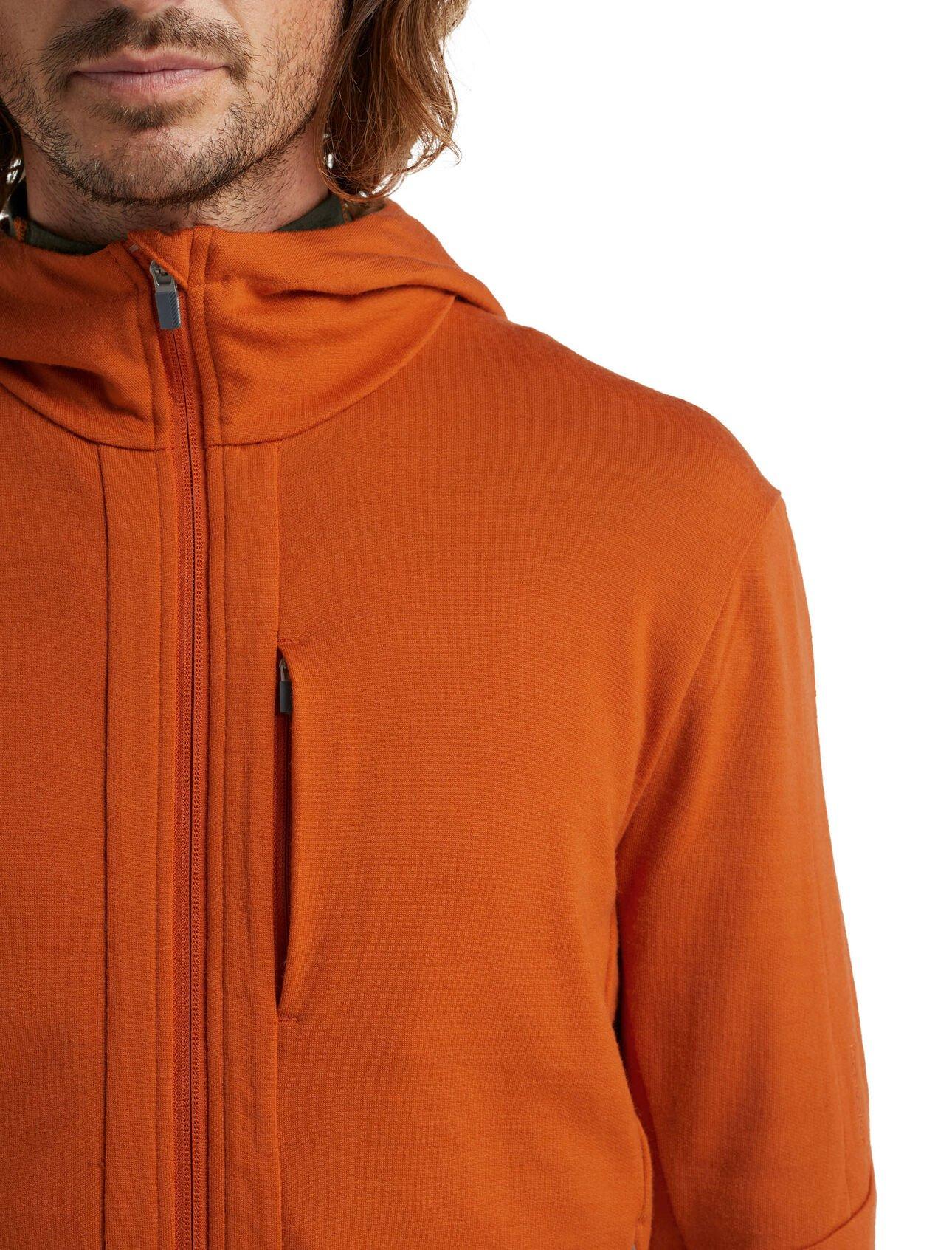 Men's quantum long hot sale sleeve zip hood