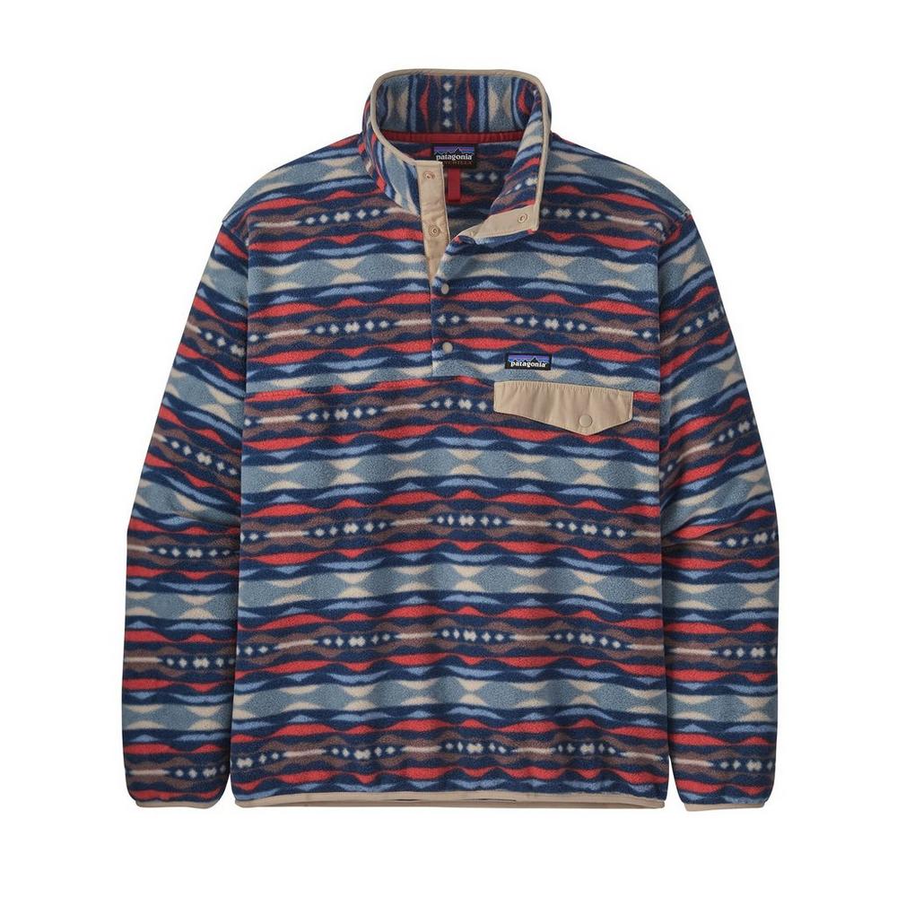 Patagonia printed fleece pullover on sale