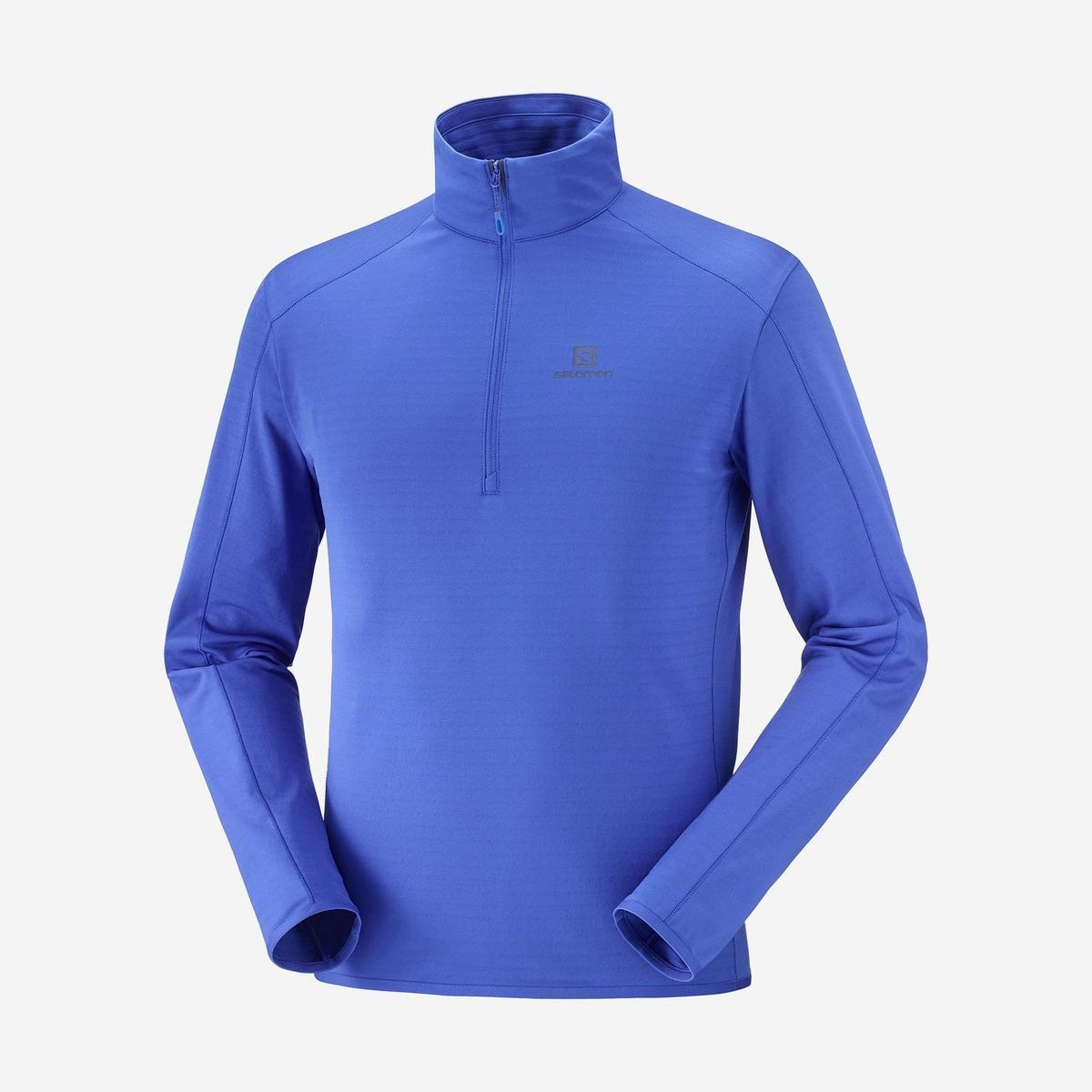 Salomon Men's Essential Lightwarm Fleece - Nautical Blue