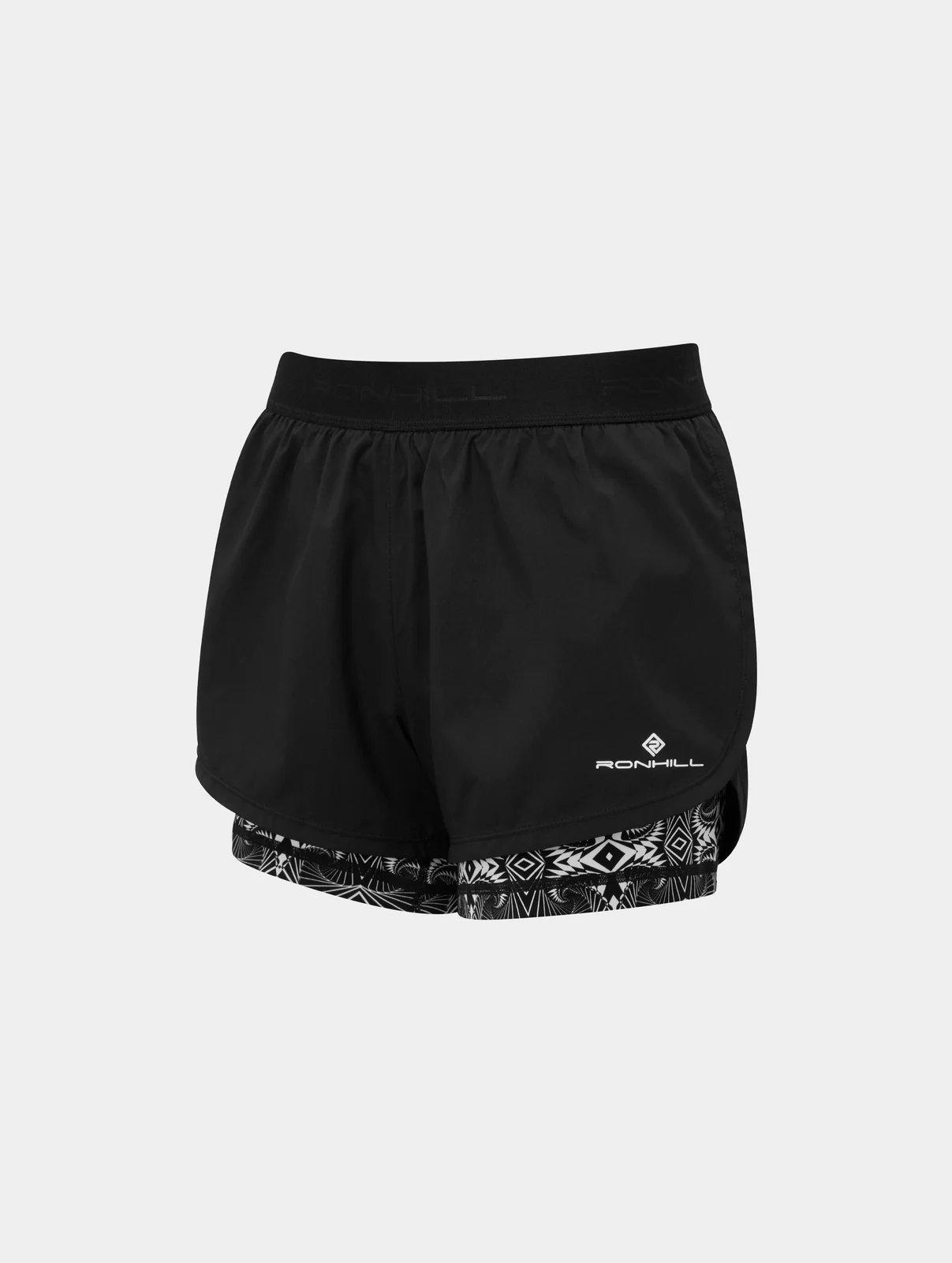 Women's Ronhill Life Twin Shorts, Running Shorts