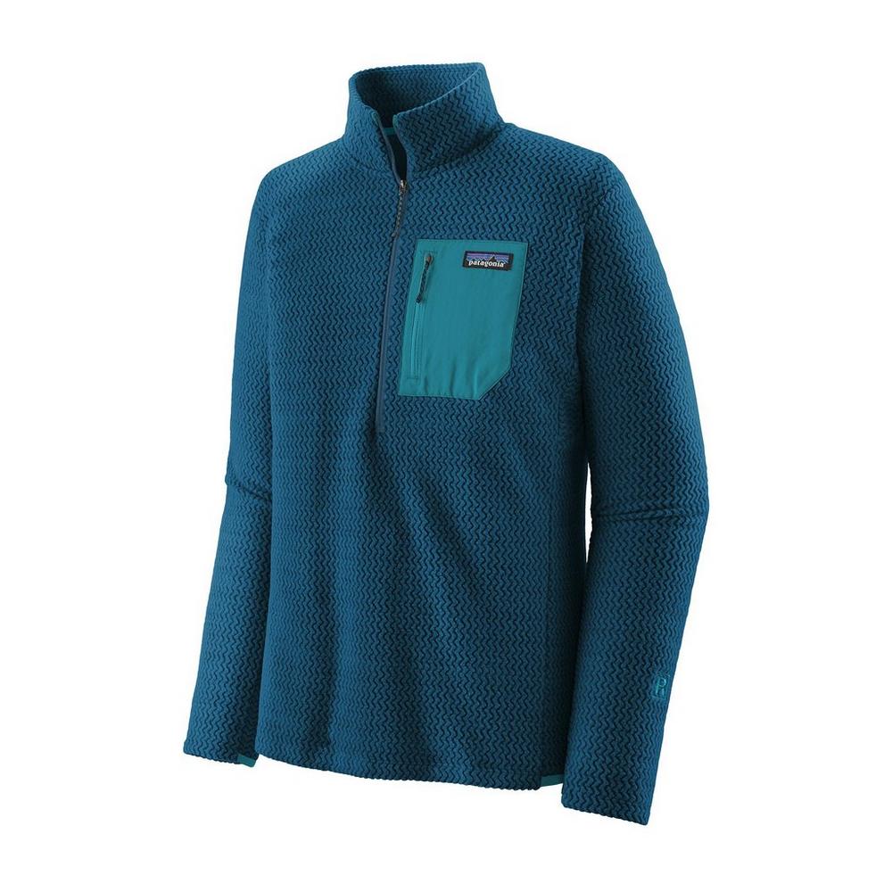 Patagonia Men's R1 Air 1/2 Zip Neck Fleece - Lagom Blue