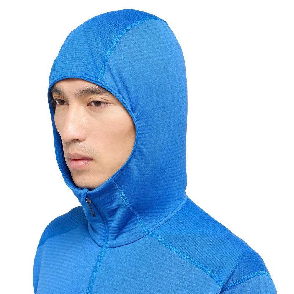 Haglofs Men's LIM Mid Multi II Hooded Fleece - Blue