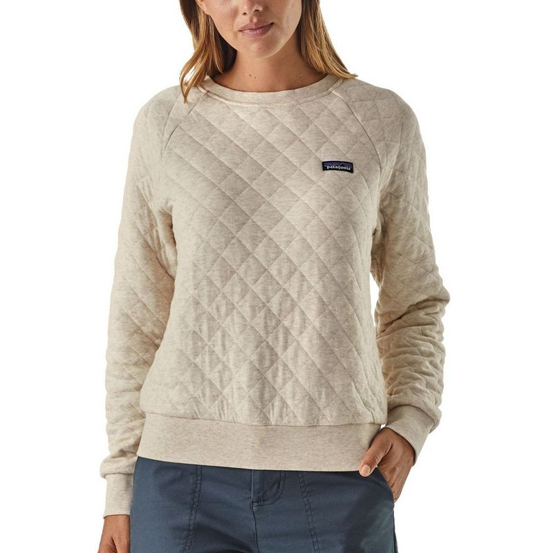 Patagonia Women s Cotton Quilt Crew Sweatshirt Cream