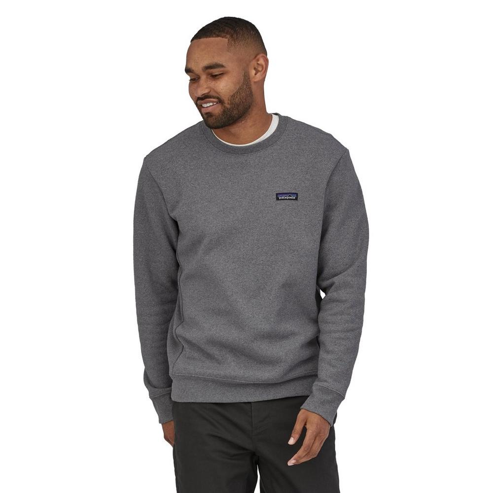 Patagonia Men's P6 Label Uprisal Crew - Gravel Heather