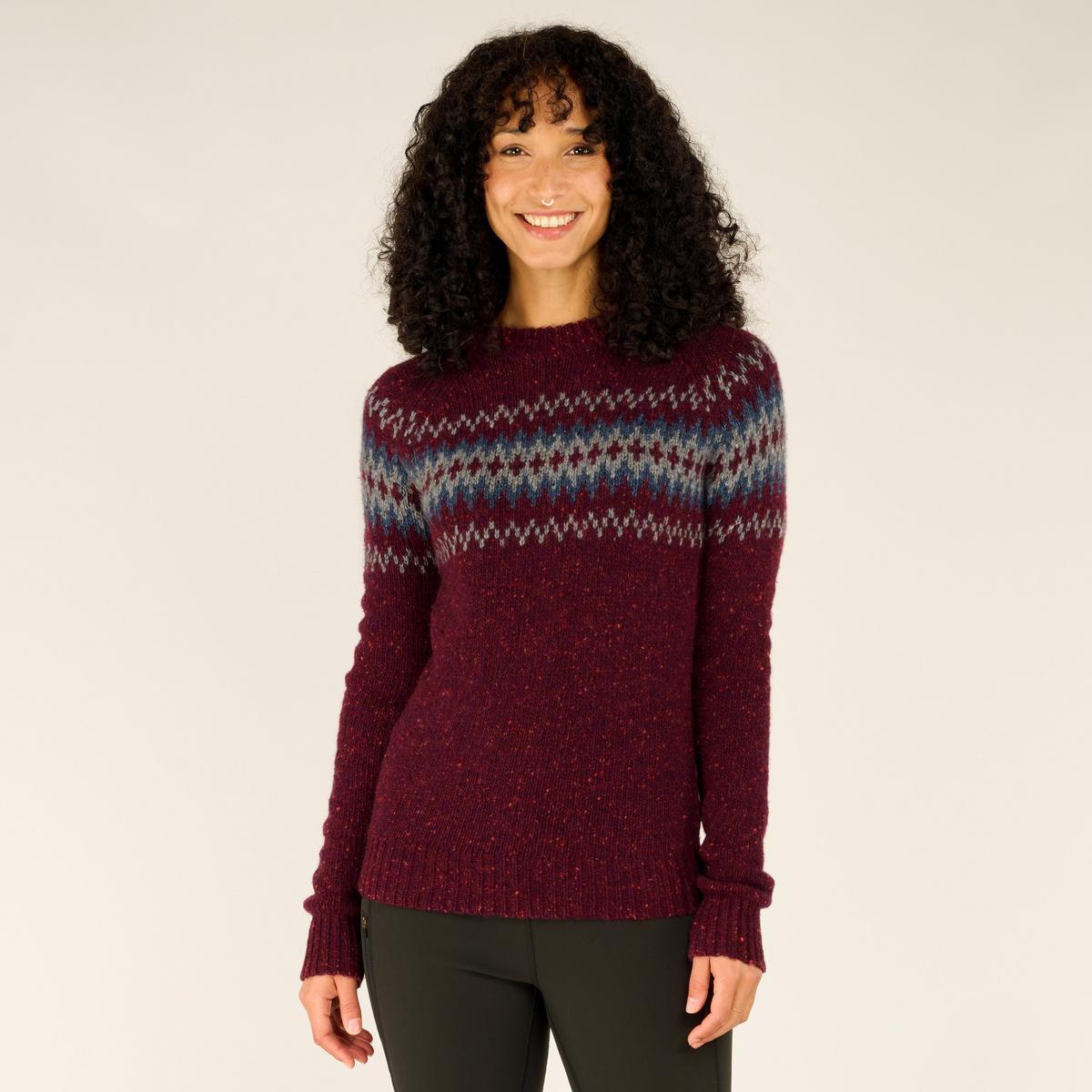 Sherpa Adventure Women's Dumji Crew Neck - Beet Red