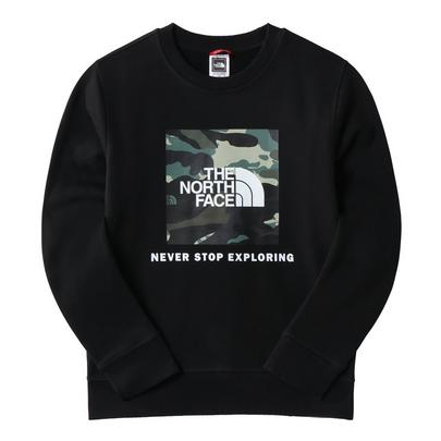 The North Face Teen's Box Crew - Black