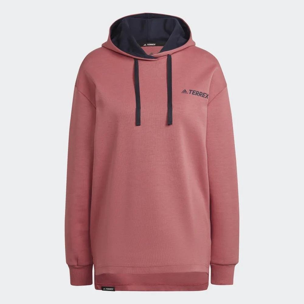 Adidas Women's Terrex Logo Hoodie - Wonder Red