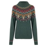  Women's Indu Eco Mock Neck - Green