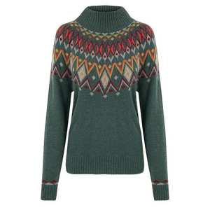 Women's Indu Mock Neck - Green