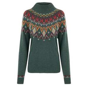 Women's Indu Eco Mock Neck - Green