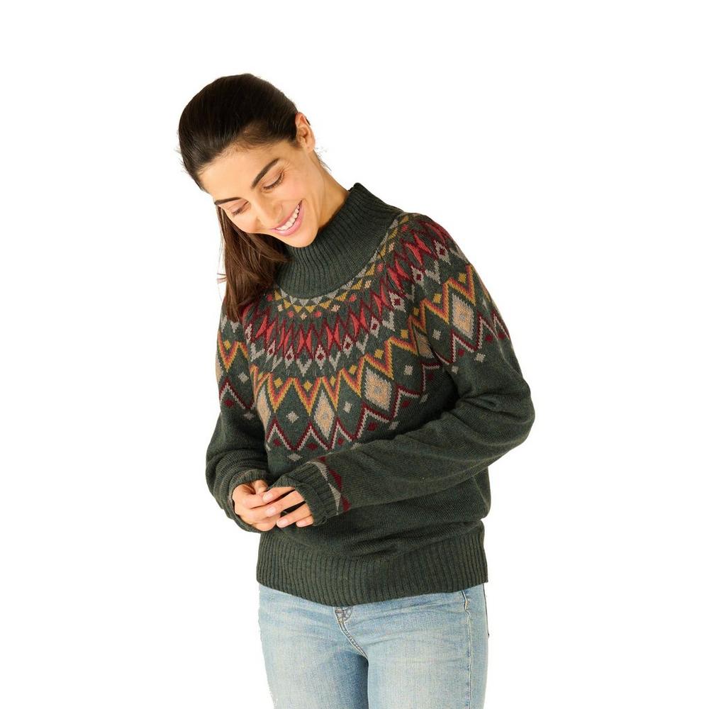 Sherpa Adventure Women's Indu Mock Neck - Green