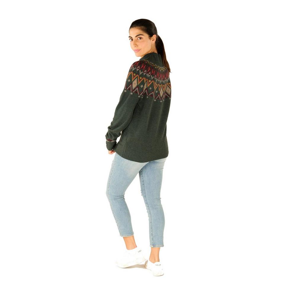 Sherpa Adventure Women's Indu Mock Neck - Green