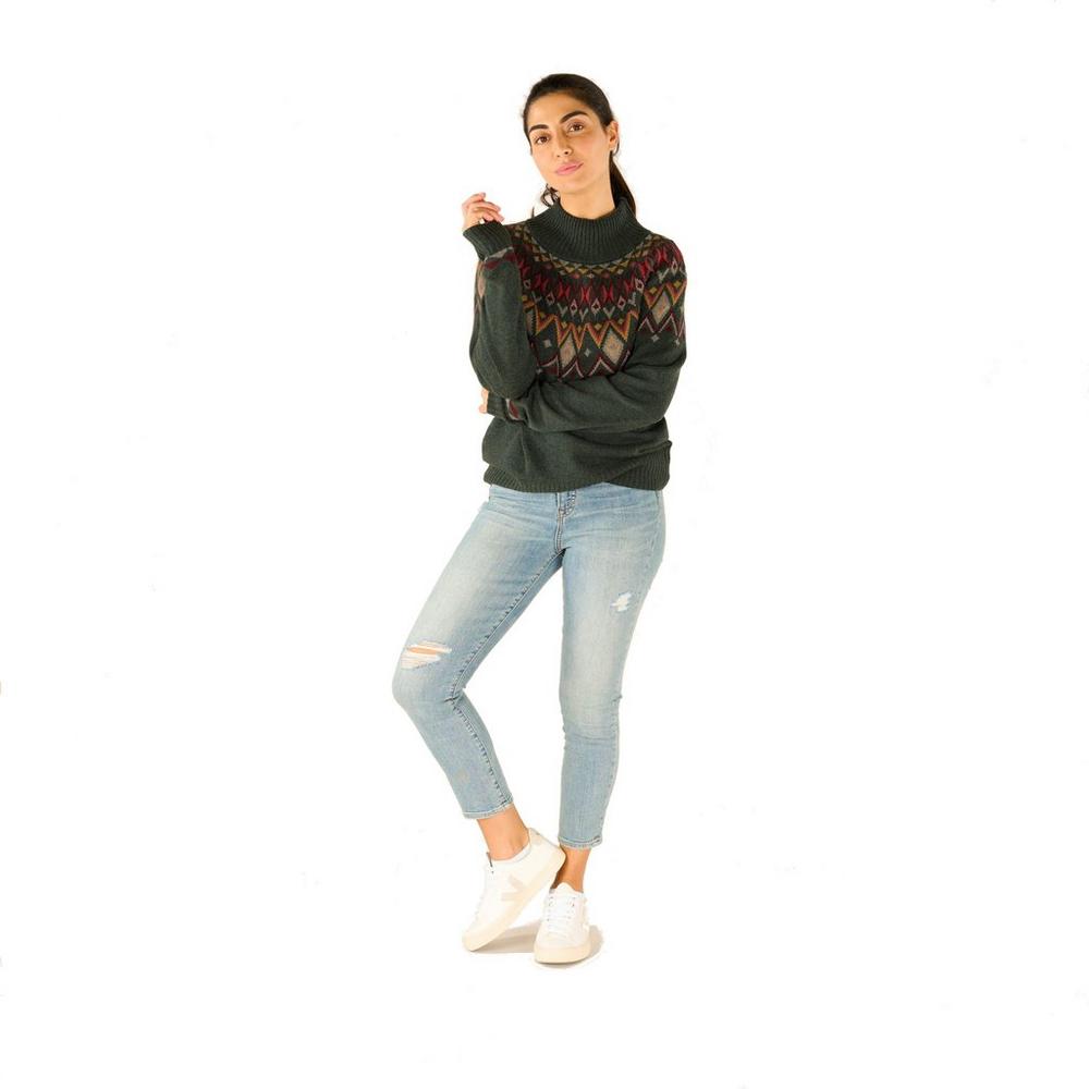 Sherpa Adventure Women's Indu Mock Neck - Green