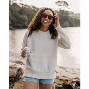 Women's Cove Recycled Knitted Jumper - Off White