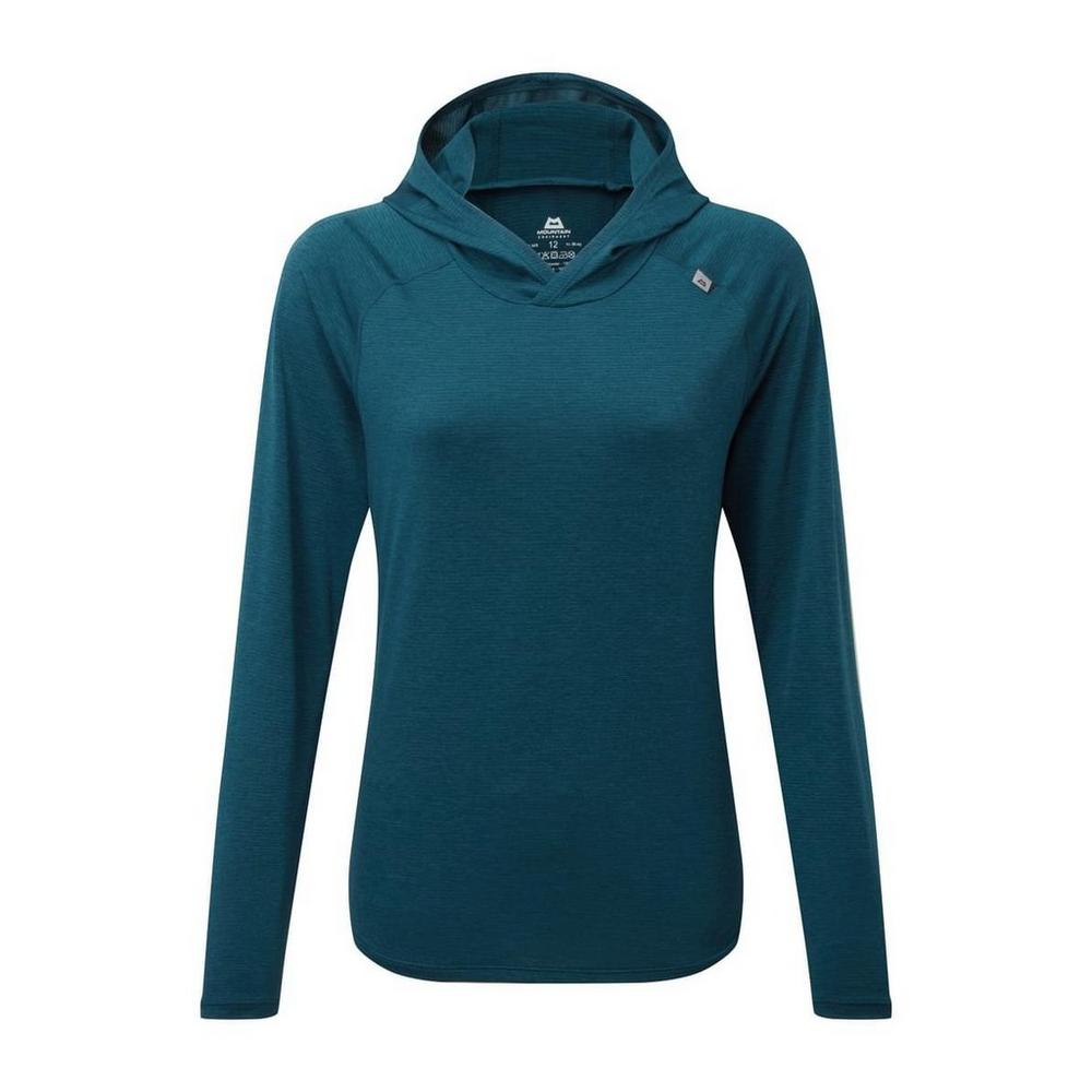 Mountain Equipment Women's Glace Hooded Top - Blue