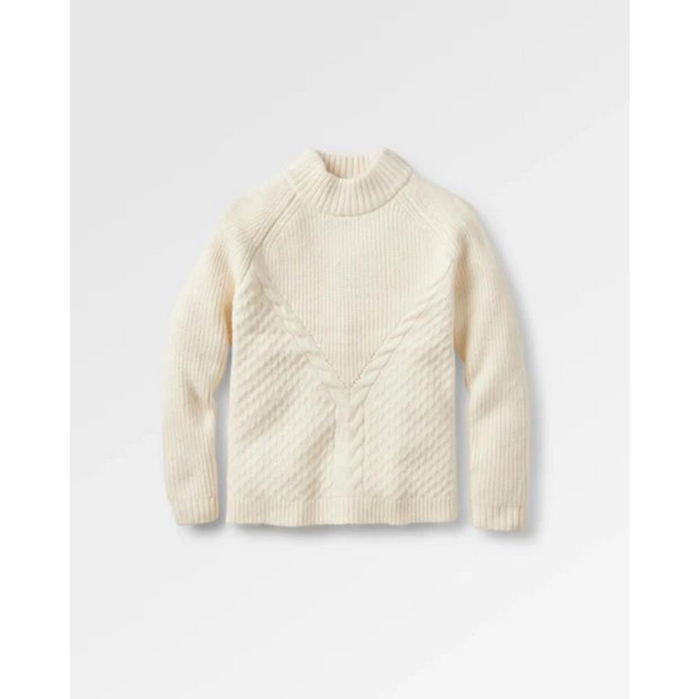 Passenger Women's Cozy Cable Recycled Knitted Jumper - Off White
