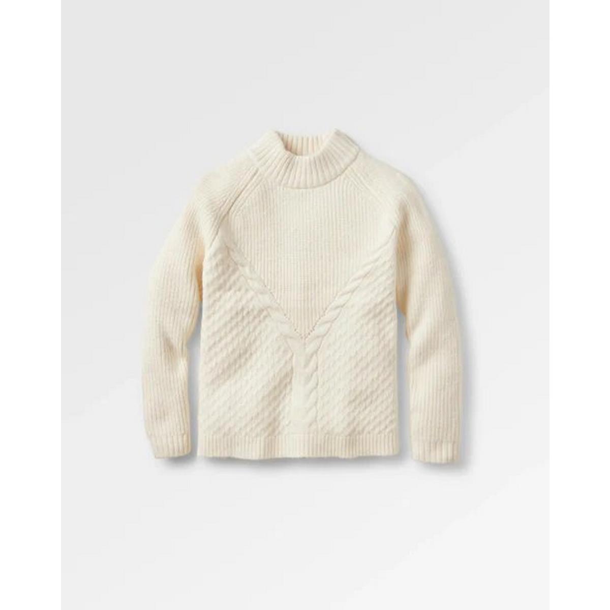 Passenger Women's Cozy Cable Recycled Knitted Jumper - Off White