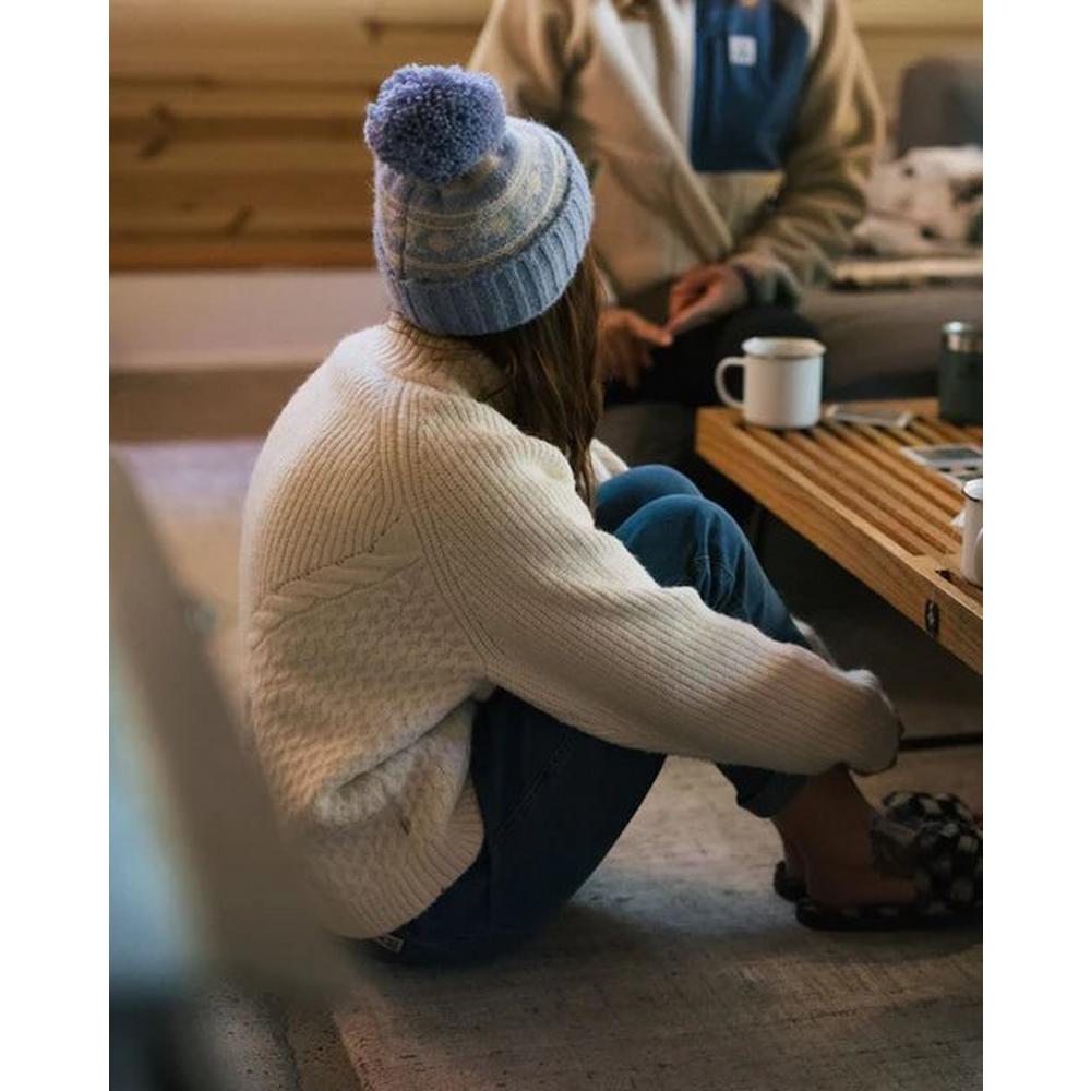 Passenger Women's Cozy Cable Recycled Knitted Jumper - Off White