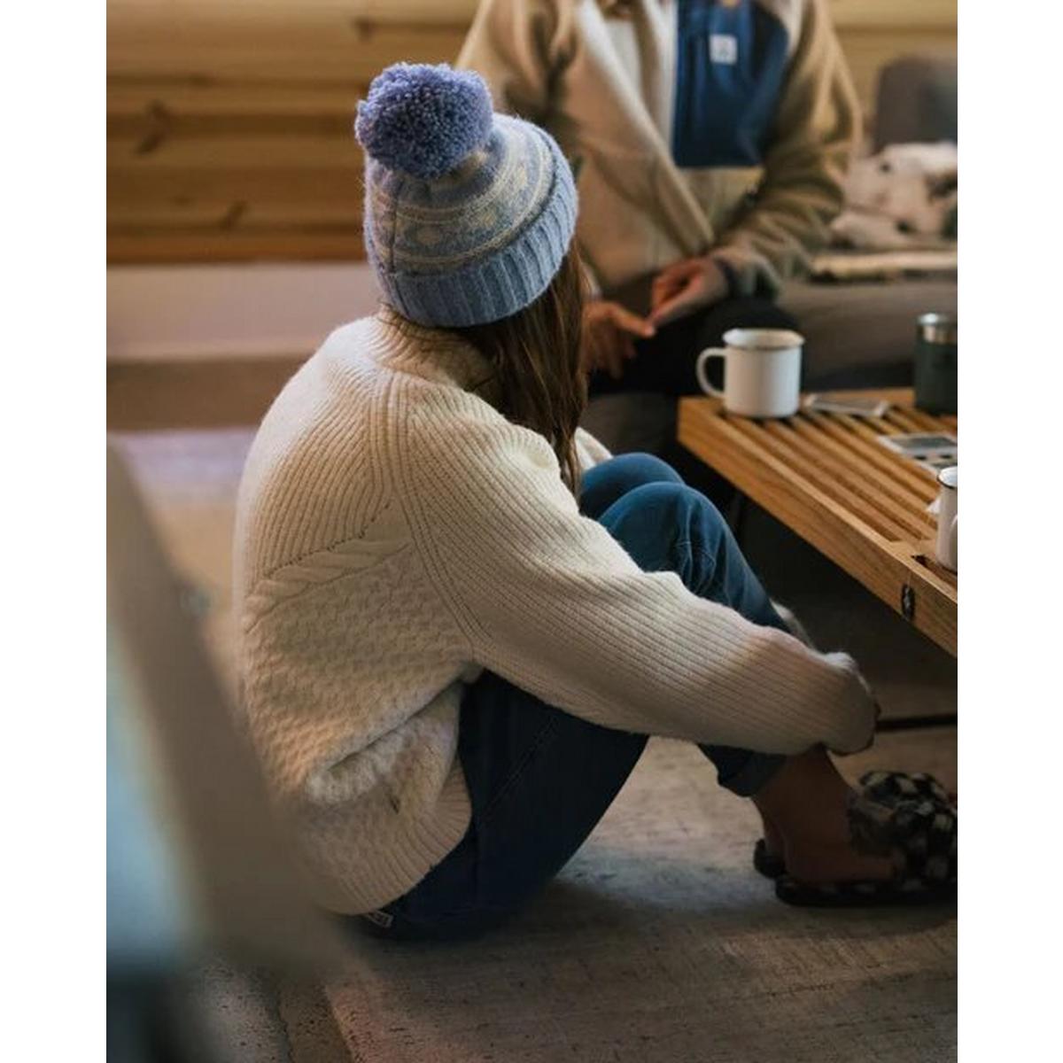 Passenger Women's Cozy Cable Recycled Knitted Jumper - Off White