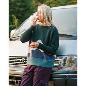 Women's Vista Recycled Knitted Jumper - Green