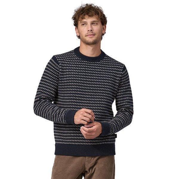 Patagonia men's recycled cashmere crewneck sweater on sale