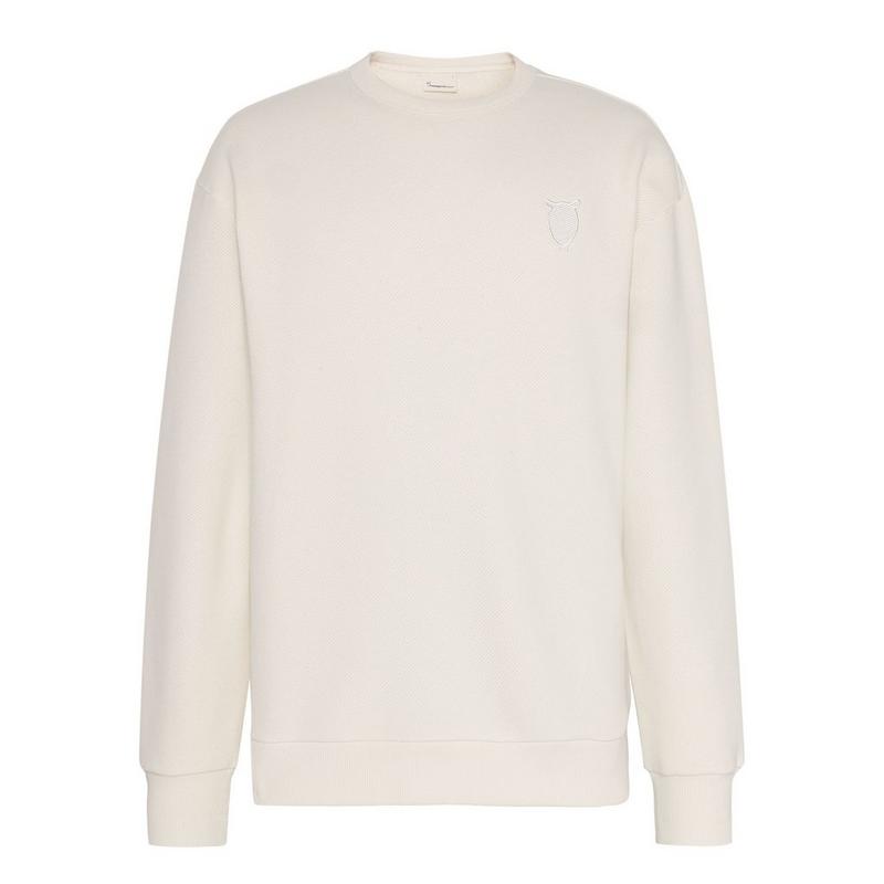 Men's Diagonal Terry Sweatshirt - Cream