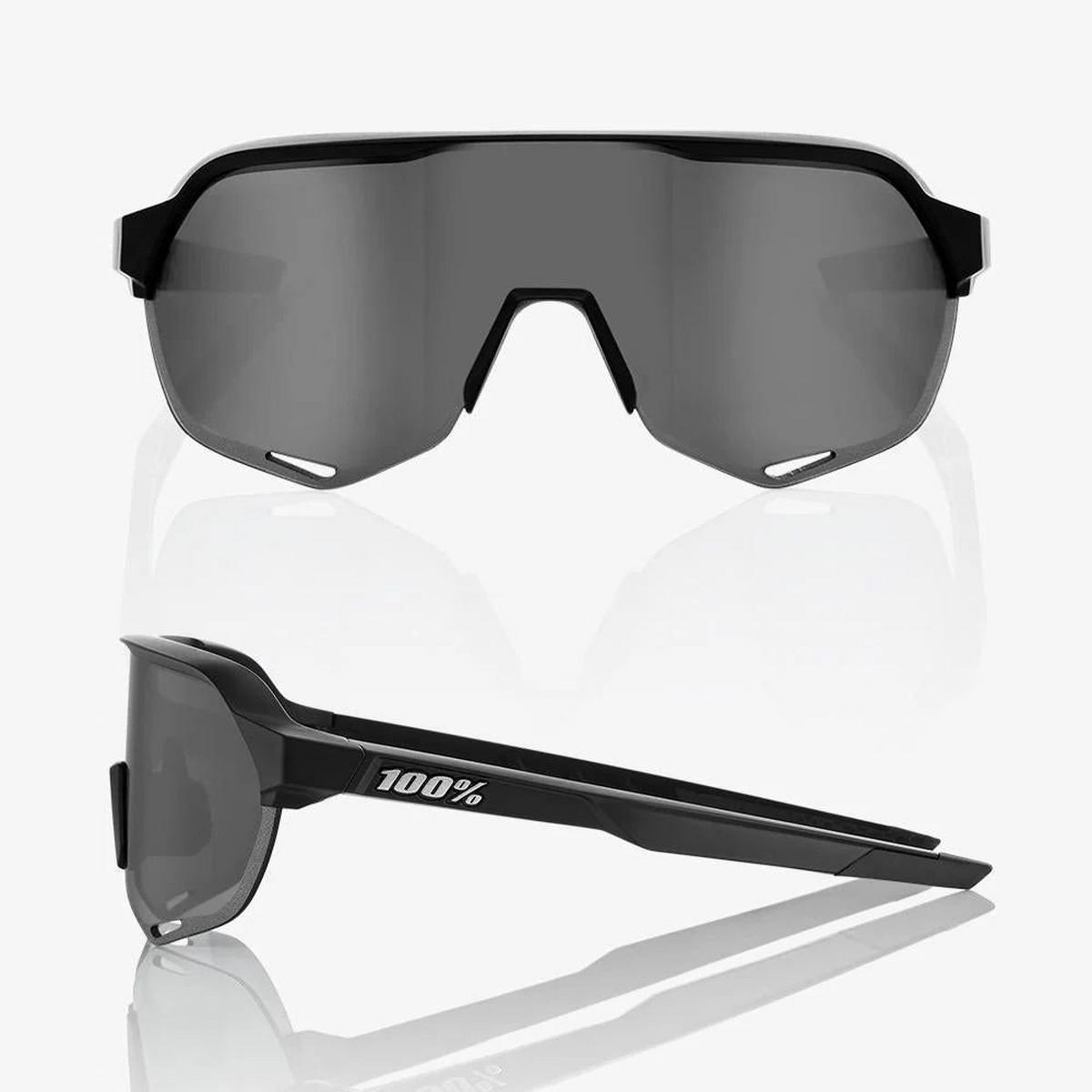100% S2 Sunglasses - Soft Tact Black - Smoke Lens