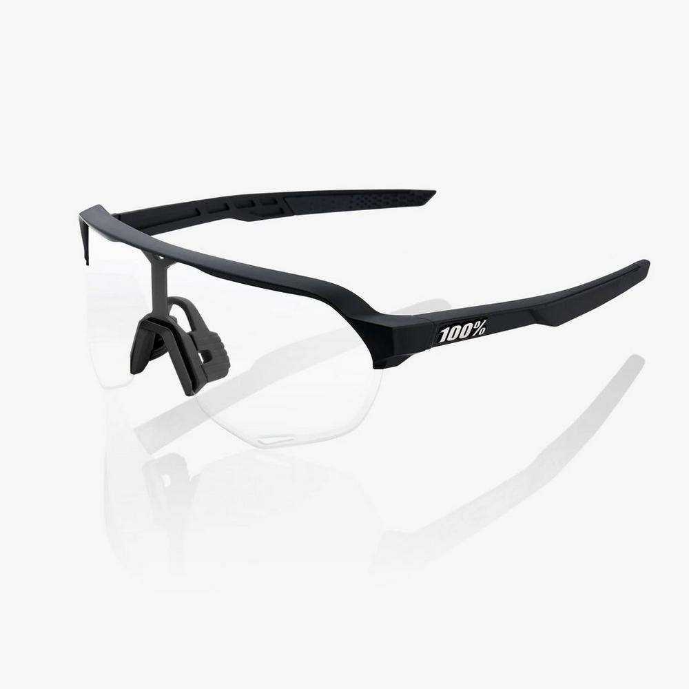 100% S2 Sunglasses - Soft Tact Black - Smoke Lens