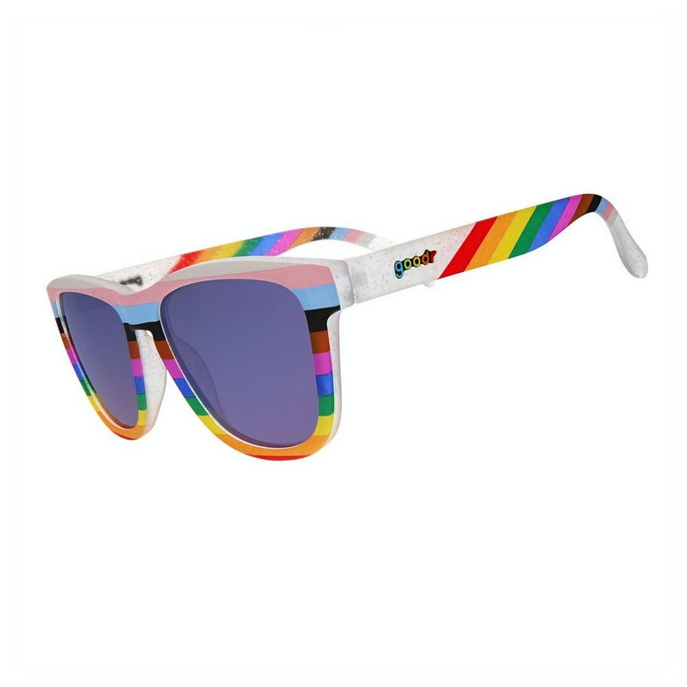 Goodr Unisex I Can See Queerly Now Sunglasses - Purple Reflect