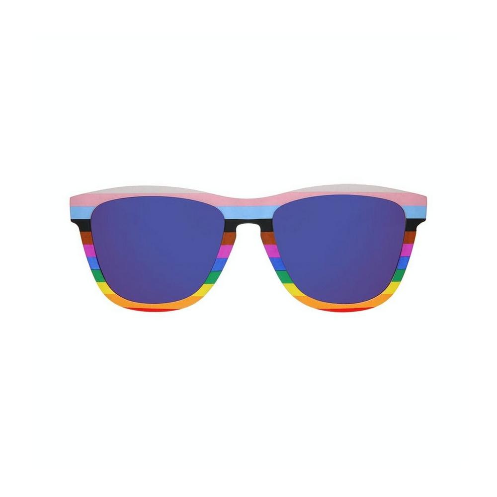 Goodr Unisex I Can See Queerly Now Sunglasses - Purple Reflect