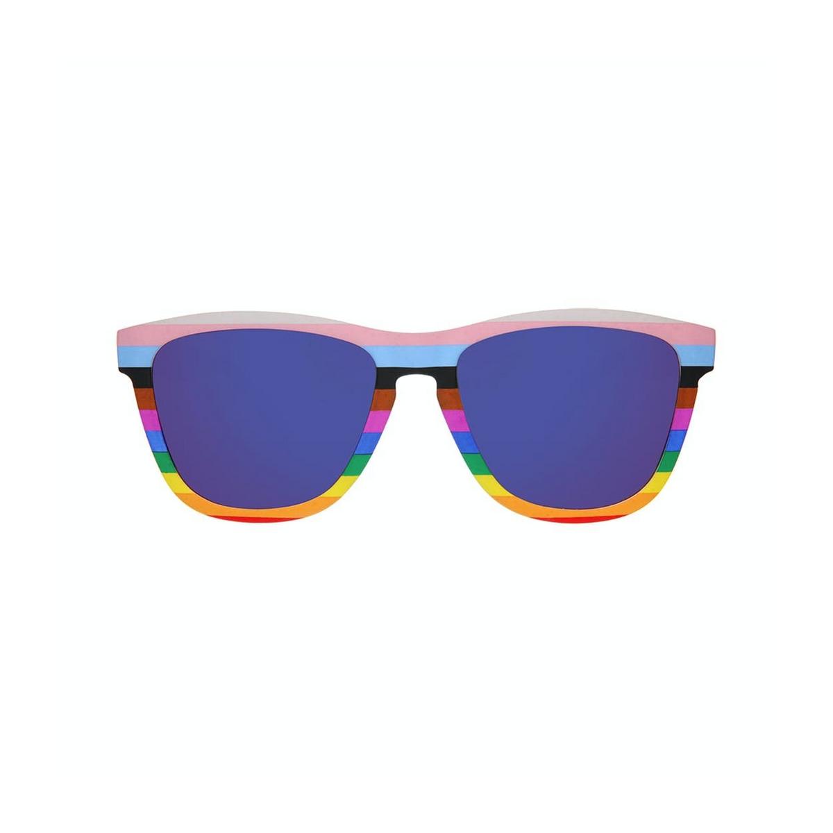 Goodr Unisex I Can See Queerly Now Sunglasses - Purple Reflect