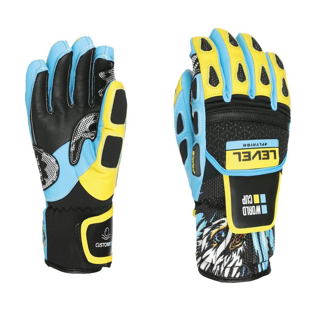 Level Gloves Kids' Worldcup JR CF Gloves - Yellow / Blue