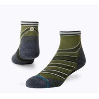  Men's Conflicted Quarter Socks - Green