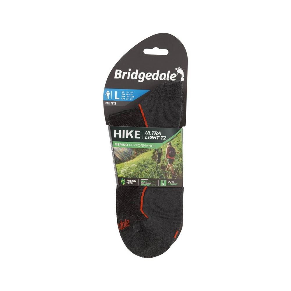 Bridgedale Men's Hike Ultralight T2 Socks - Grey