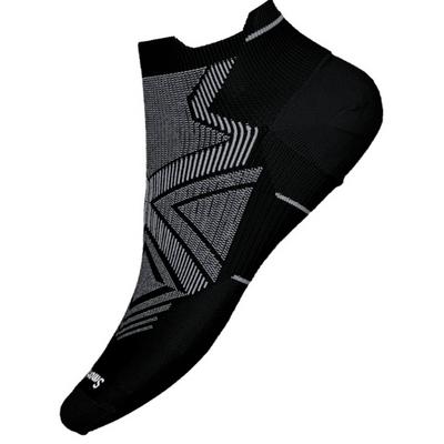 Smartwool Men's Run Zero Cushion Low Ankle Socks - Black