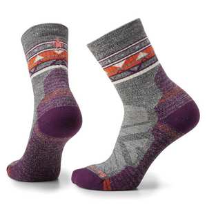 Women's Hike Light Zig Zag Mid Crew - Grey