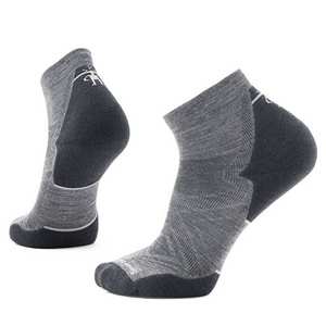 Men's Run Targeted Cushion Ankle Socks - Grey