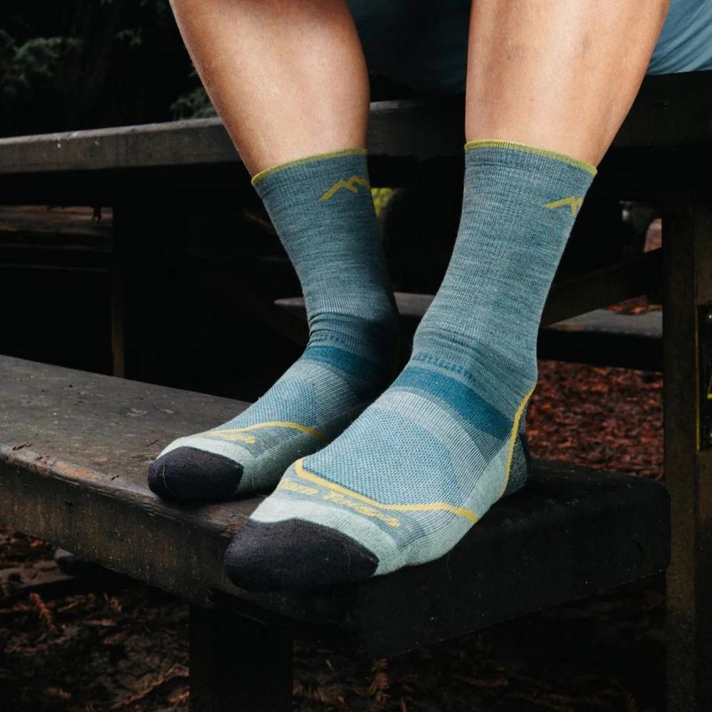 Darn Tough Men's Light Hiker Micro Crew Hiking Socks - Seafoam