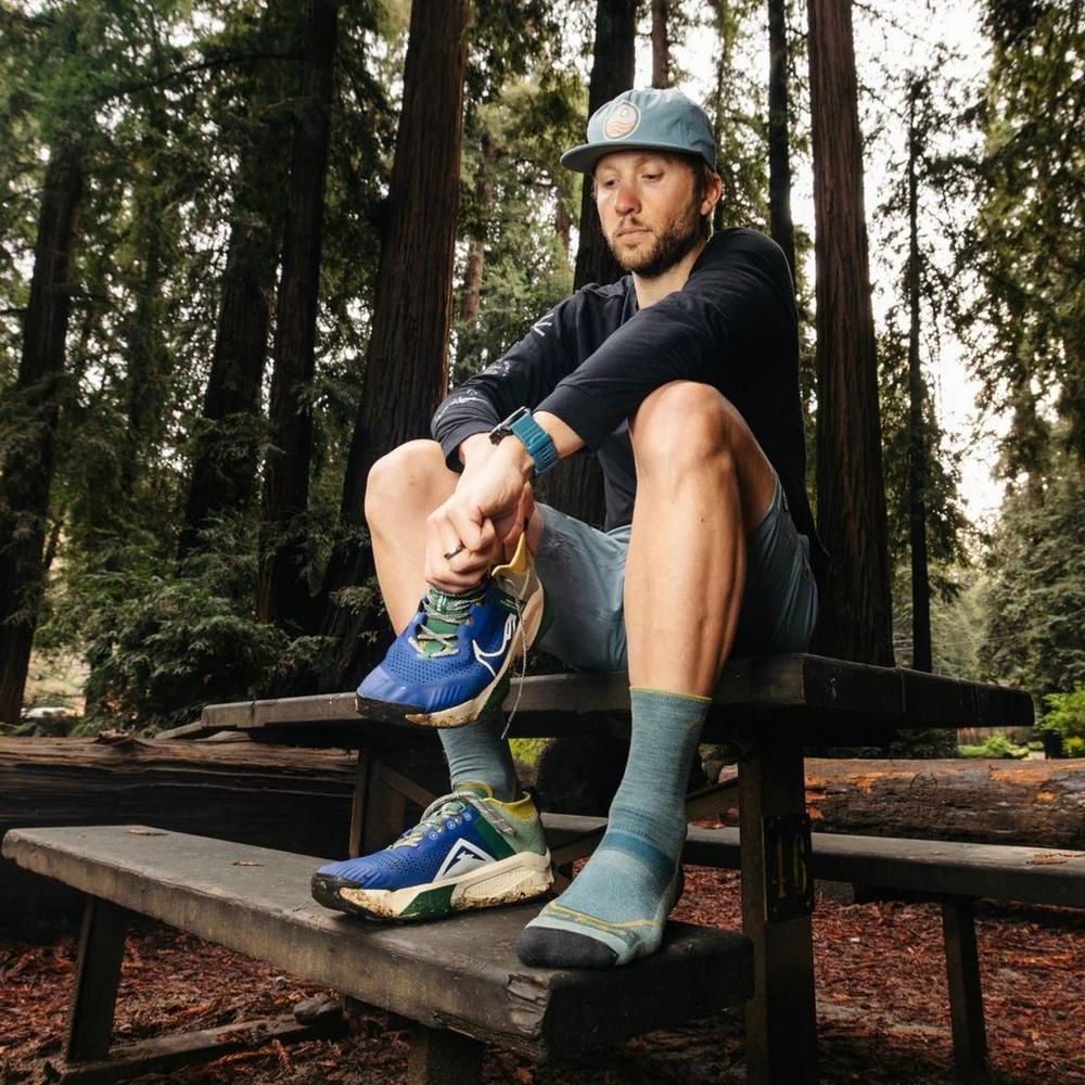 Darn Tough Men's Light Hiker Micro Crew Hiking Socks - Seafoam