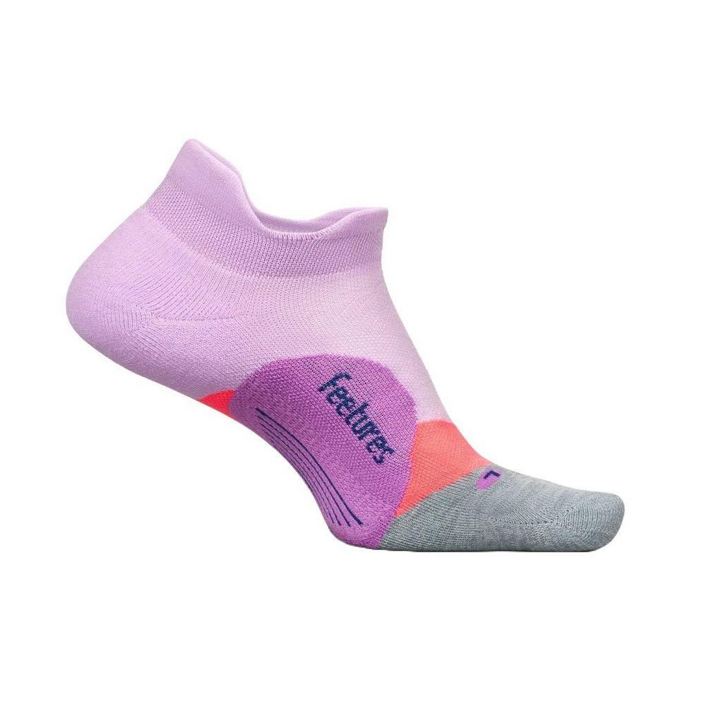Feetures Unisex Elite Light Cushion No Show Tab Socks - Purple