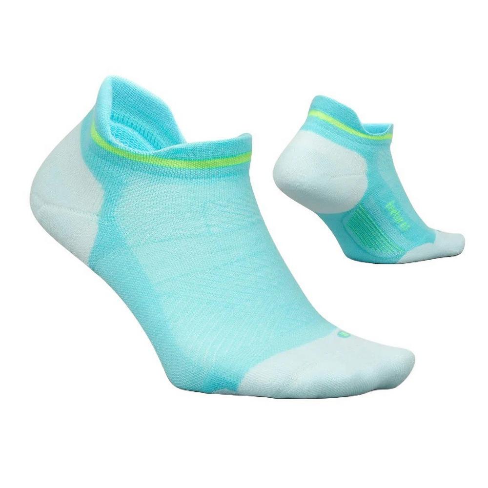 Feetures Unisex Elite Maximum Cushion No Show Tab Socks - Blue