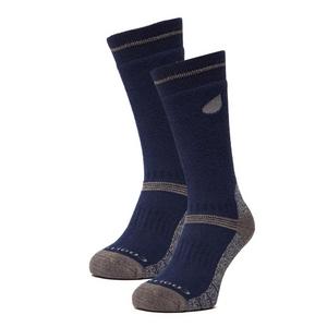  Men's Midweight Outdoor Socks 2 Pack - Navy