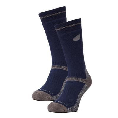 Peter Storm Men's Midweight Outdoor Socks 2 Pack - Navy