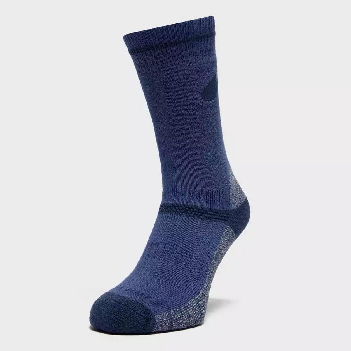 Peter Storm Women's Midweight Outdoor Socks 2 Pack - Blue